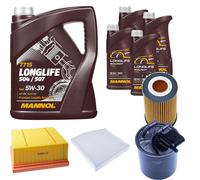 DENCKERMANN Controllo Set MANNOL Longlife 5W-30 9L Per Mercedes-Benz B-Klasse