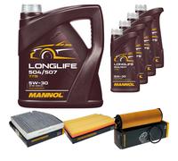DENCKERMANN Controllo Set MANNOL LONGLIFE 5W-30 9L Per Mercedes-Benz CLS