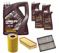 DENCKERMANN Controllo Set MANNOL LONGLIFE 5W-30 9L Per Mercedes-Benz M-Klasse