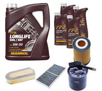DENCKERMANN Controllo Set MANNOL LONGLIFE 5W-30 9L Per Mercedes-Benz SLK 250