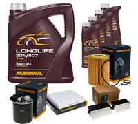 DENCKERMANN Controllo Set MANNOL Longlife 5W-30 9L Per Mercedes-Benz X-Klasse