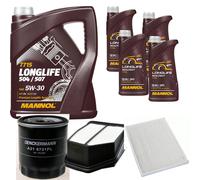 DENCKERMANN Controllo Set MANNOL LONGLIFE 5W-30 9L Per Suzuki Grand Vitara II