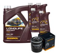 DENCKERMANN Controllo Set MANNOL LONGLIFE 5W-30 9L Per Suzuki SX4 1.6 VVT 4x4