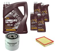 DENCKERMANN Controllo Set MANNOL LONGLIFE 5W-30 9L Per Volvo 740 2.3 2.0 V90