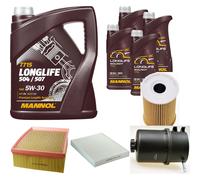 DENCKERMANN Controllo Set MANNOL LONGLIFE 5W-30 9L Per VW Amarok 2.0 BiTDI