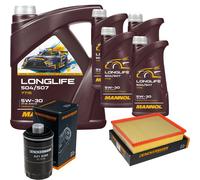 DENCKERMANN Controllo Set MANNOL LONGLIFE 5W-30 9L Per VW Amarok 2.0 TSI