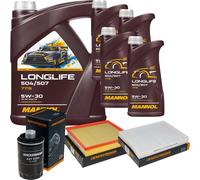 DENCKERMANN Controllo Set MANNOL LONGLIFE 5W-30 9L Per VW Amarok 2.0 TSI