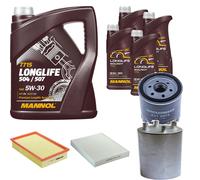 DENCKERMANN Controllo Set MANNOL LONGLIFE 5W-30 9L Per VW Multivan VI 2.0 TDI