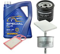 DENCKERMANN Controllo Set MANNOL Special Plus 10W-30 5L Per VW Lupo 1.4 16V