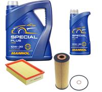 DENCKERMANN Controllo Set MANNOL Special Plus 10W-30 6L Per Mercedes E-Klasse