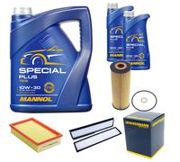 DENCKERMANN Controllo Set MANNOL Special Plus 10W-30 7L Per Mercedes E-Klasse