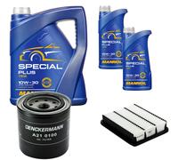 Denckermann Controllo Set mannol Special Plus 10W-30 7L per Mitsubishi Spaziale