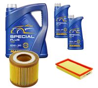 DENCKERMANN Controllo Set MANNOL Special Plus 10W-30 7L Per VW Polo 1.2 12V