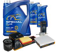 DENCKERMANN Controllo Set MANNOL Special Plus 10W-30 7L Per VW Polo 1.4 16V