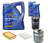 DENCKERMANN Controllo Set MANNOL Special Plus 10W-30 7L Per VW Polo Variant