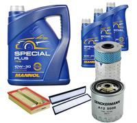 DENCKERMANN Controllo Set MANNOL Special Plus 10W-30 8L Per Mercedes E-Klasse