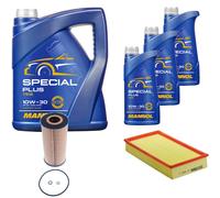 DENCKERMANN Controllo Set MANNOL Special Plus 10W-30 8L Per Mercedes E-Klasse