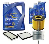 DENCKERMANN Controllo Set MANNOL Special Plus 10W-30 8L Per Volvo V40 Kombi