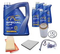 DENCKERMANN Controllo Set MANNOL Special Plus 10W-30 9L Per Mercedes E-Klasse
