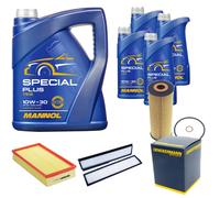 DENCKERMANN Controllo Set MANNOL Special Plus 10W-30 9L Per Mercedes E-Klasse