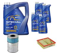 DENCKERMANN Controllo Set MANNOL Special Plus 10W-30 9L Per Mercedes E-Klasse