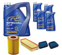 DENCKERMANN Controllo Set MANNOL Special Plus 10W-30 9L Per Mercedes E-Klasse