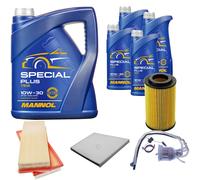 DENCKERMANN Controllo Set MANNOL Special Plus 10W-30 9L Per Mercedes E-Klasse