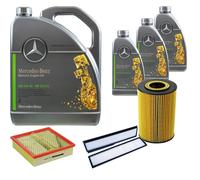 DENCKERMANN Controllo Set MB 5W-30 229.52 8L Per Mercedes-Benz E-Klasse