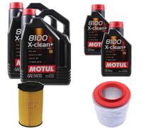 DENCKERMANN Controllo Set Motul 8100 5W-30 12L Per Audi A8 4.2 TDI Quattro