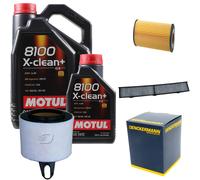 DENCKERMANN Controllo Set Motul 8100 5W-30 6L Per BMW 1Er 120I