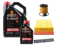 DENCKERMANN Controllo Set Motul 8100 5W-30 6L Per BMW 3 Serie 328i