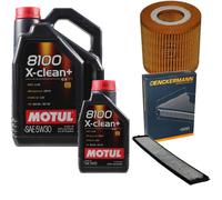 DENCKERMANN Controllo Set Motul 8100 5W-30 6L Per BMW X3 xDrive20i 2.0i