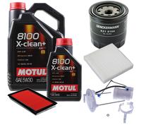 Denckermann Controllo Set Motul 8100 5W-30 6L per Suzuki SX4 1.6 Vvt 1.5