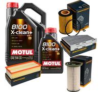 Denckermann Controllo Set Motul 8100 5W-30 6L per VW Caddy IV Wagon 2.0