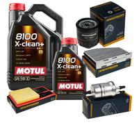 DENCKERMANN Controllo Set Motul 8100 5W-30 6L Per VW Golf VI 1.4 Seat Leon