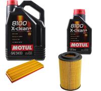 Denckermann Controllo Set Motul 8100 5W-30 6L per VW Golf VI 2.0 Gti Audi A3