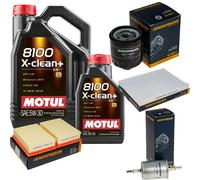 DENCKERMANN Controllo Set Motul 8100 5W-30 6L Per VW Lupo 1.0 1.4 Polo Seat