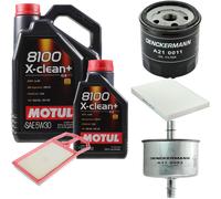 Denckermann Controllo Set Motul 8100 5W-30 6L per VW Lupo 1.4 16V Polo 1.6