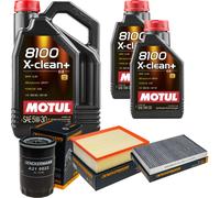 Denckermann Controllo Set Motul 8100 5W-30 7L per Audi A4 2.0 1.6 1.8 T Seat