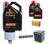 DENCKERMANN Controllo Set Motul 8100 5W-30 7L Per BMW 1Er 120I