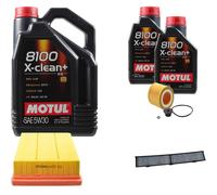 DENCKERMANN Controllo Set Motul 8100 5W-30 7L Per BMW 3 Serie 328i