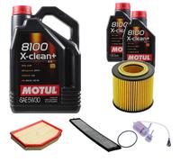 DENCKERMANN Controllo Set Motul 8100 5W-30 7L Per BMW X3 2.5 Si 3.0