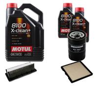 Denckermann Controllo Set Motul 8100 5W-30 7L per Hyundai i10 1.2