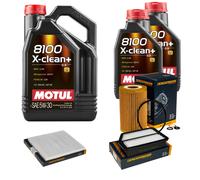 Denckermann Controllo Set Motul 8100 5W-30 7L per Hyundai i40 Cw 1.7 Crdi