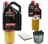 DENCKERMANN Controllo set Motul 8100 5W-30 7L per Mercedes-Benz Classe A.