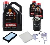 DENCKERMANN Controllo Set Motul 8100 5W-30 7L Per Suzuki SX4 1.6 VVT 4x4 1.5