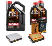 Denckermann Controllo Set Motul 8100 5W-30 7L per VW Amarok 2.0 Bitdi
