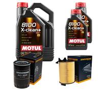 DENCKERMANN Controllo Set Motul 8100 5W-30 7L Per VW Golf VI 1.6 Audi A3
