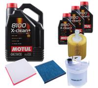 DENCKERMANN Controllo Set Motul 8100 5W-30 8L Per Lexus RX 450H AWD
