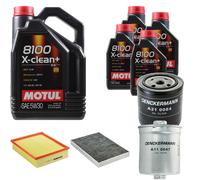 Denckermann Controllo Set Motul 8100 5W-30 9L per Audi A6 2.4